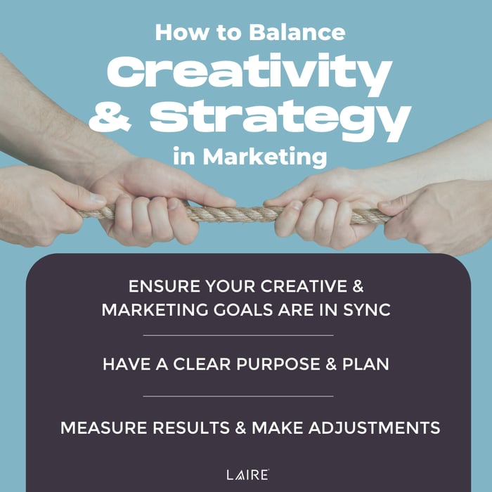 Blog Graphic - Balance Creativity & Strategy