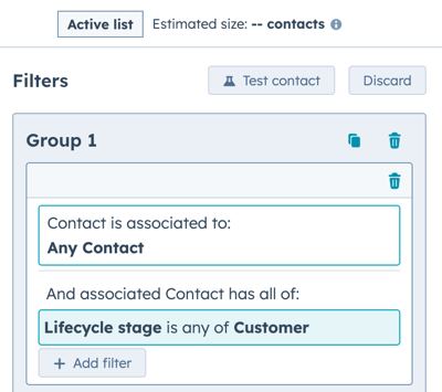 List filter Screenshot 