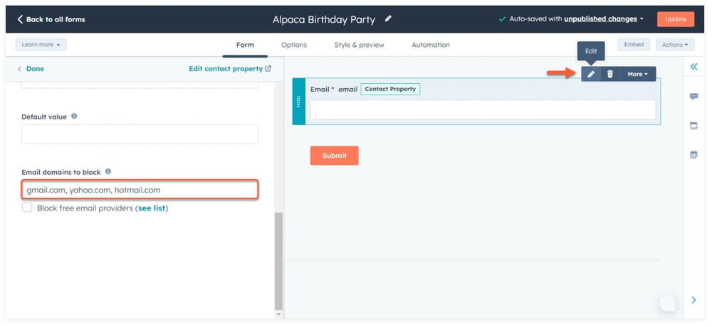 Hubspot Screenshot