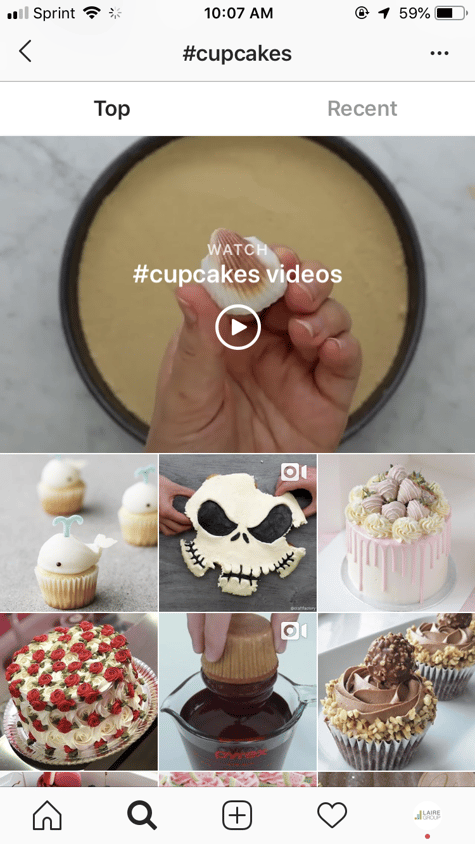 Instagram hashtags - #cupcakes snapshot