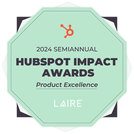 Hubspot Impact Award BADGE