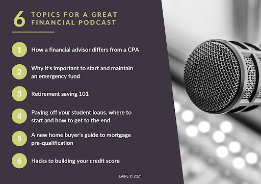 6 Topics For A Great Financial Podcast