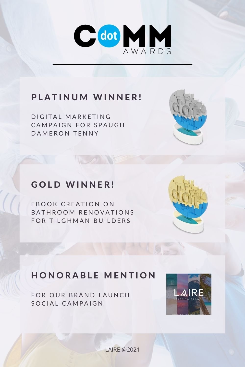 LAIRE - dotCOMM Award Graphics