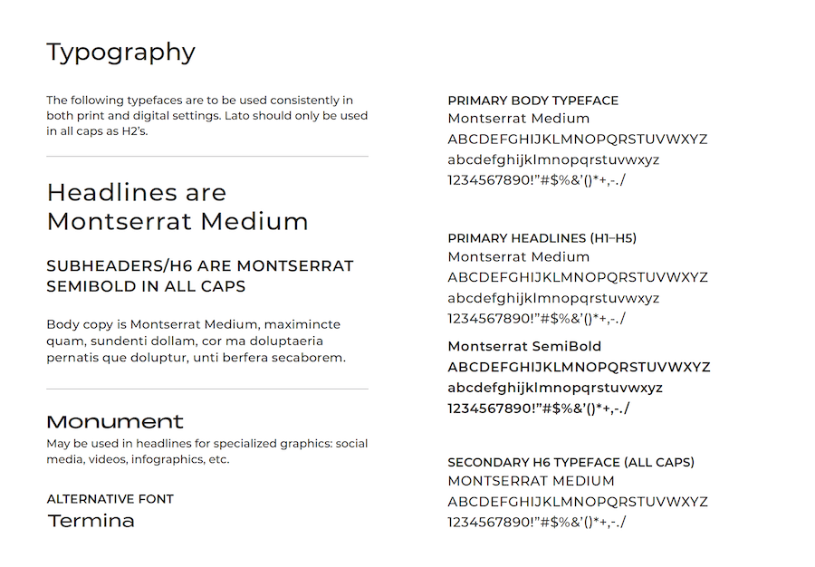 Typography - Identity Guide