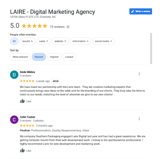 LAIRE Reviews