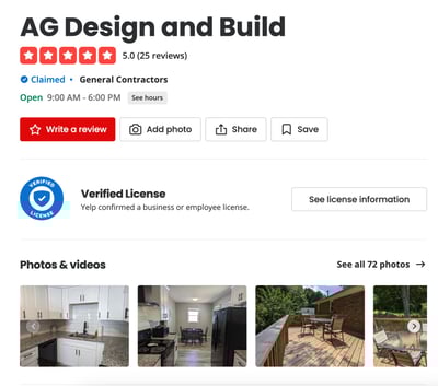 Sample Yelp Profile